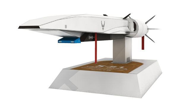 Ракета Boeing X-51 paper model