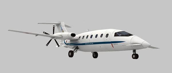Самолет Piaggio P.180 M Avanti paper model