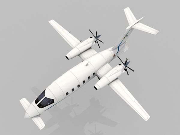 Самолет Piaggio P.180 M Avanti paper model