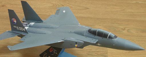 Истребитель F-15K Slam Eagle paper model