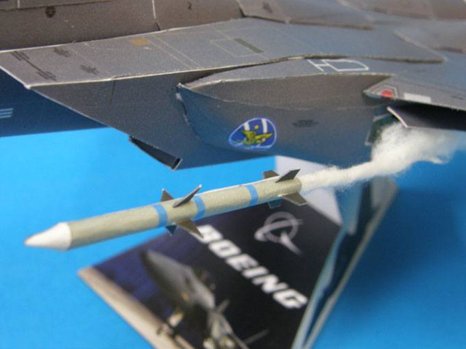 Истребитель F-15SE Silent Eagle paper model