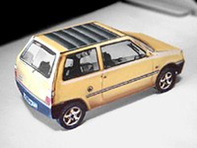 Автомобиль ВАЗ-1111 Ока-Леди paper model