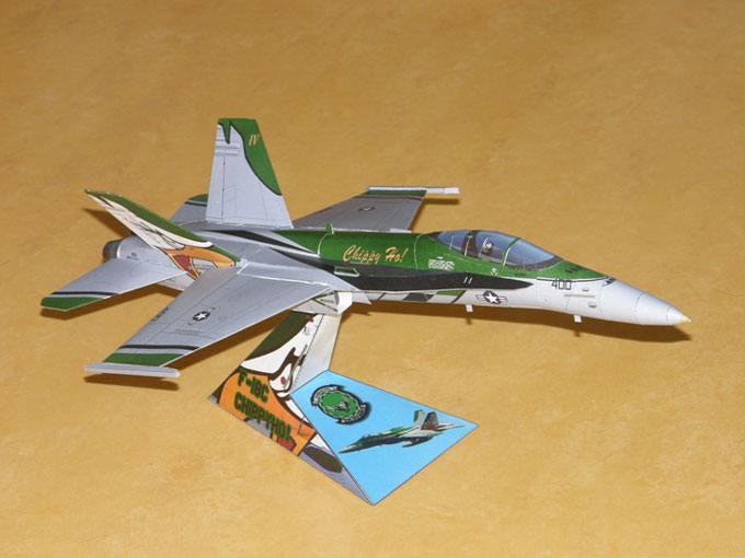 Истребитель McDonnell Douglas F/A-18C Dambusters paper model