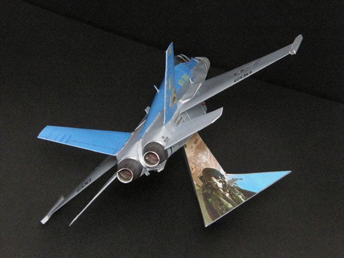 Истребитель McDonnell Douglas F/A-18F Черные Львы paper model