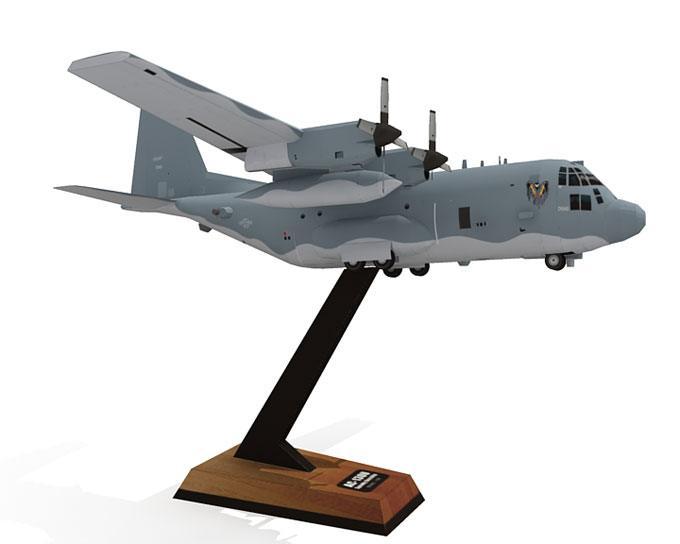 Самолет Lockheed AC-130U paper model