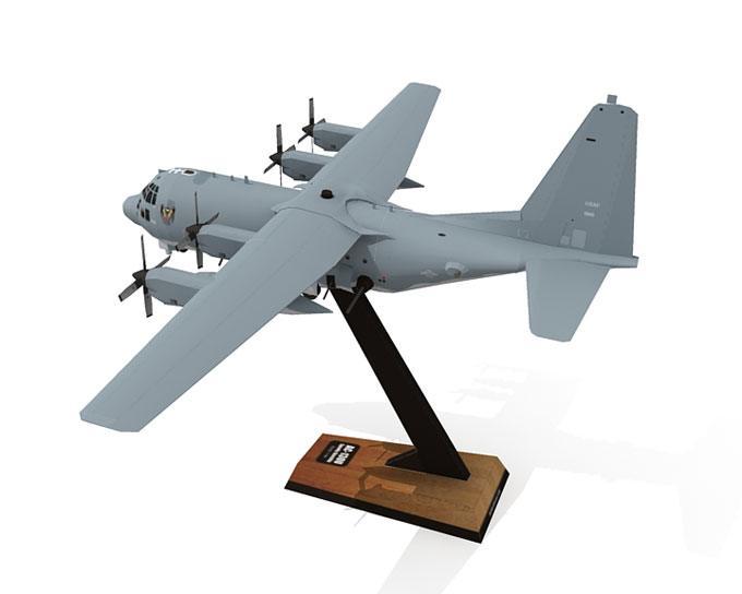 Самолет Lockheed AC-130U paper model