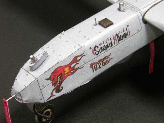Беспилотный самолет RQ-7 Shadow paper model