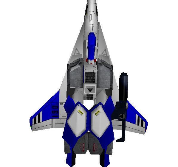 Самолет Legioss AFC-01H (Роботех) paper model