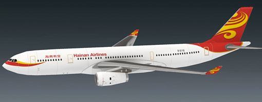 Авиалайнер Airbus A330-243 Hainan Airlines paper model