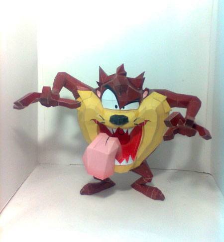 Тасманский дьявол (Looney Tunes) paper model