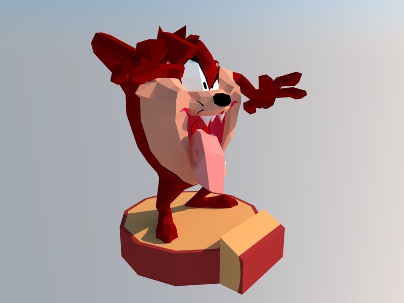 Тасманский дьявол (Looney Tunes) paper model