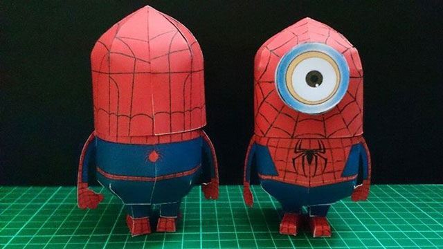 Миньон Человек-паук (Гадкий Я) paper model