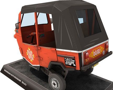 Моторикша paper model