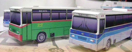 Автобус Mayasary Bakti paper model