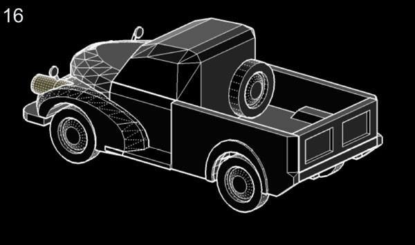 Автомобиль Morris Minor paper model