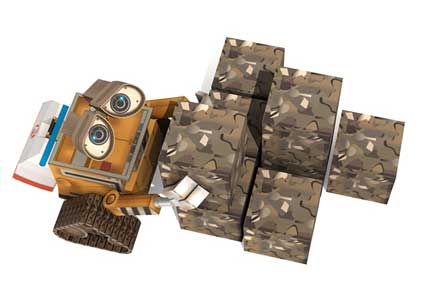 Кубик мусора (ВАЛЛ-И) paper model