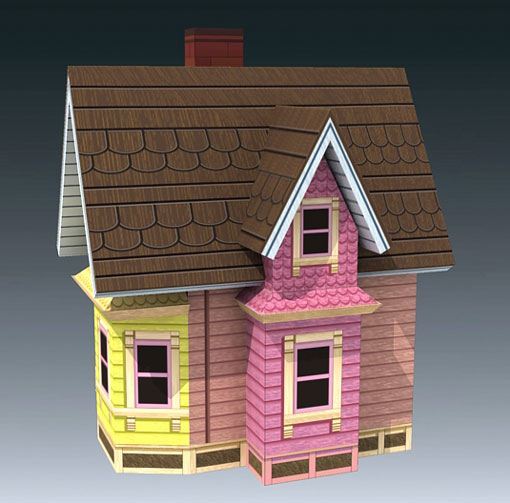 Дом Карла (Вверх) paper model
