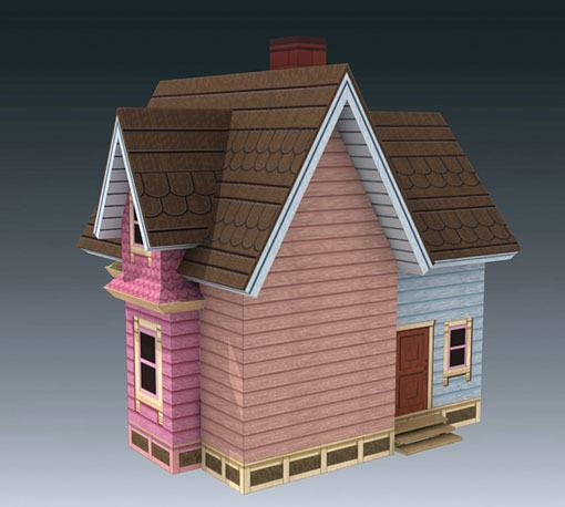 Дом Карла (Вверх) paper model