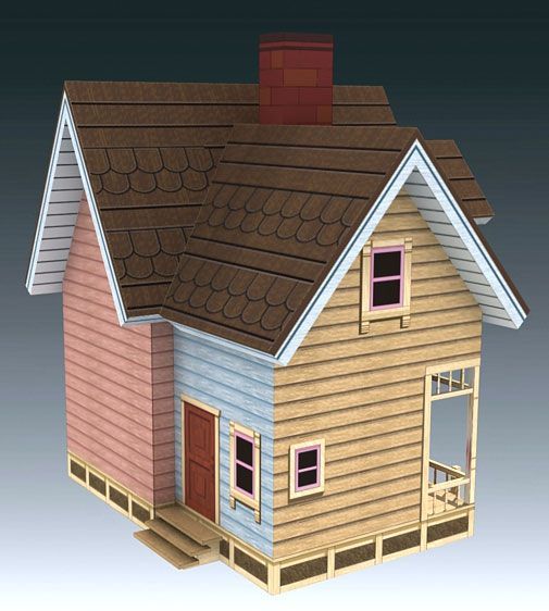 Дом Карла (Вверх) paper model