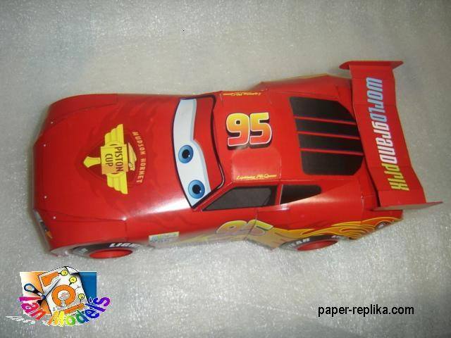 Молния Маккуин (Тачки 2) paper model