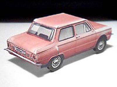 Автомобиль ЗАЗ-966 Запорожец paper model