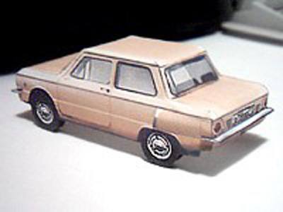 Автомобиль ЗАЗ-968а paper model