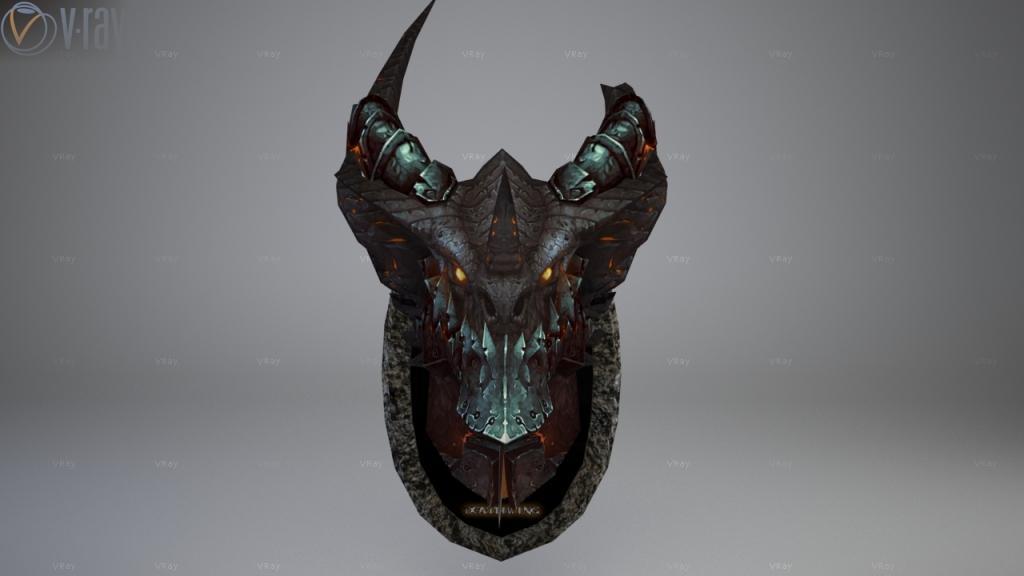 Дракон Смертокрыл (World of Warcraft) paper model