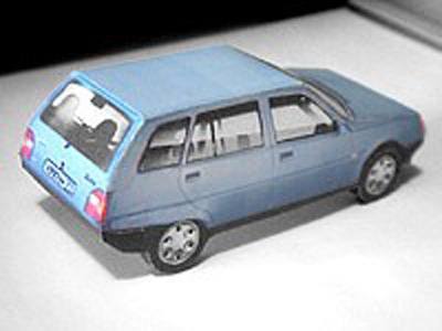 Автомобиль ЗАЗ-1105 Дана paper model