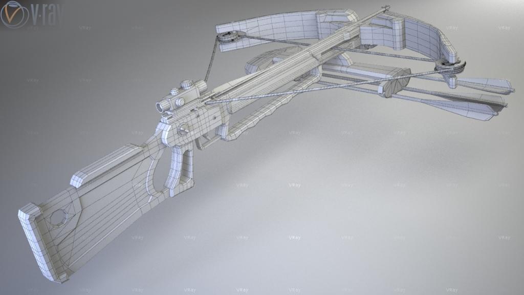 Арбалет Дэрила (Ходячие мертвецы) paper model