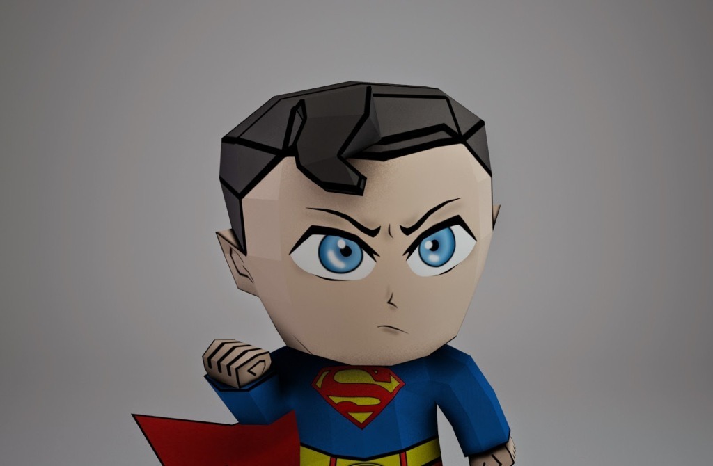 Супермен paper model