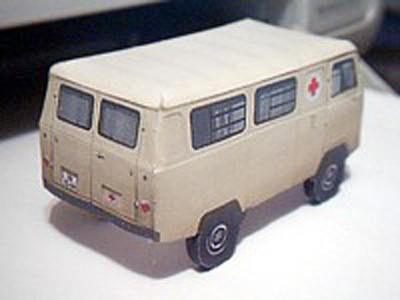 Автомобиль УАЗ-450А paper model