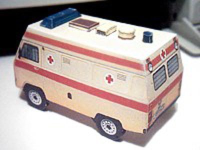Автомобиль УАЗ-TAMPO paper model