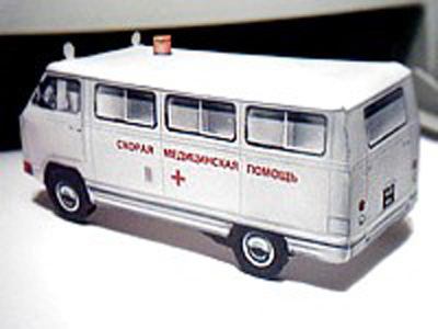 Автомобиль РАФ-977ИМ paper model