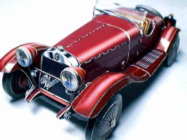 Автомобиль Alfa Romeo 6C 1750 Turismo paper model