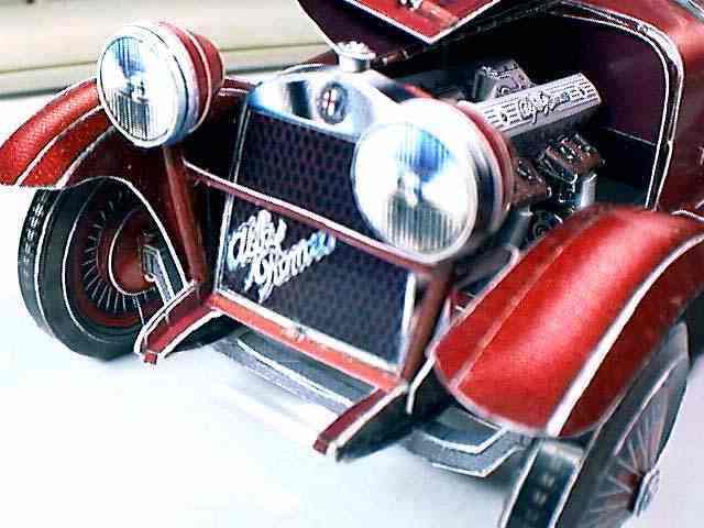 Автомобиль Alfa Romeo 6C 1750 Turismo paper model