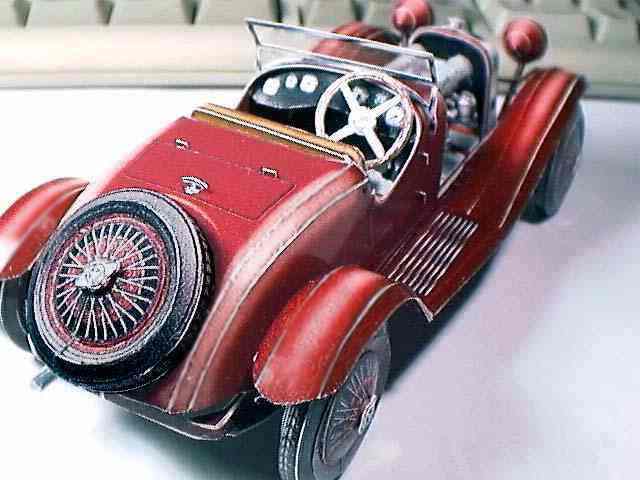 Автомобиль Alfa Romeo 6C 1750 Turismo paper model