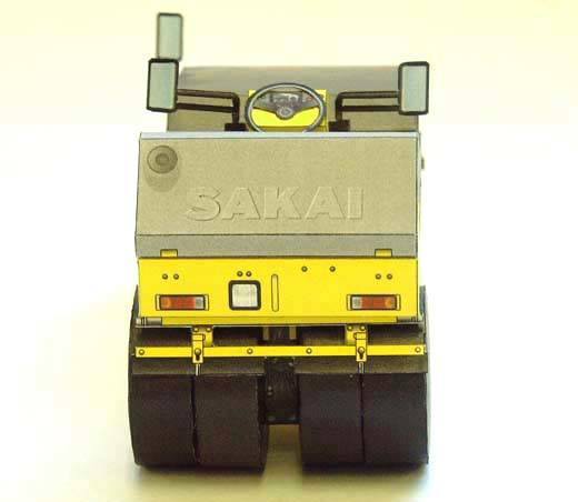 Дорожный каток SAKAI TW500W-1 paper model