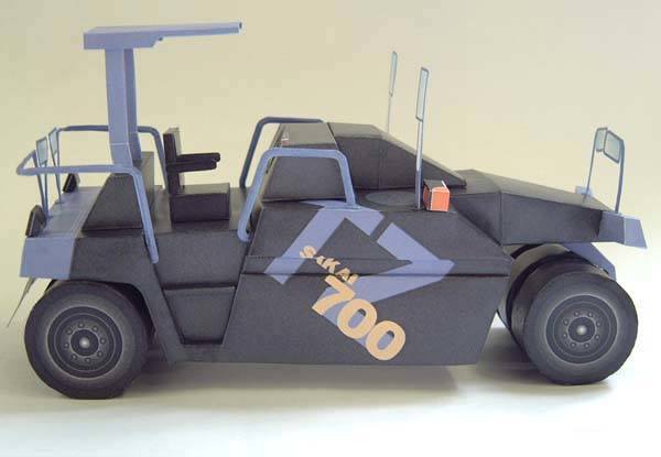 Пневматический каток SAKAI TZ700 (Металлик) paper model