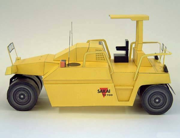 Пневматический каток SAKAI TZ700 (Стандарт) paper model