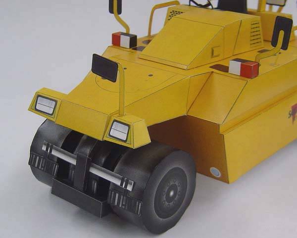Пневмоколесный каток SAKAI TZ701 paper model
