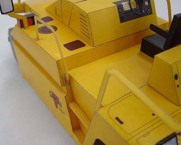 Пневмоколесный каток SAKAI TZ701 paper model