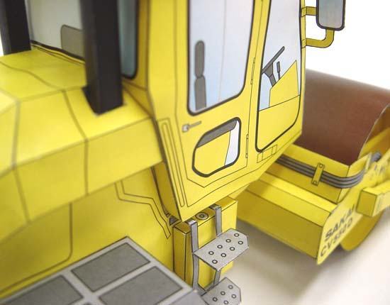 Грунтовый каток SAKAI CV550D paper model