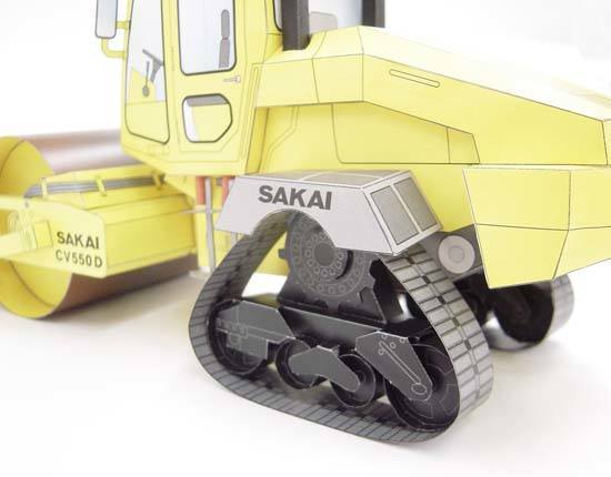 Грунтовый каток SAKAI CV550D paper model