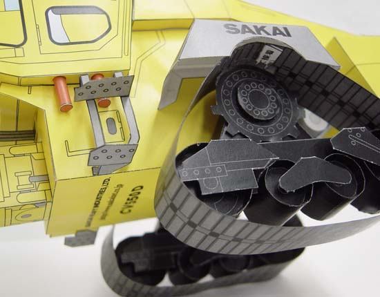 Грунтовый каток SAKAI CV550D paper model