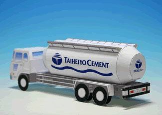 Автоцементовоз paper model