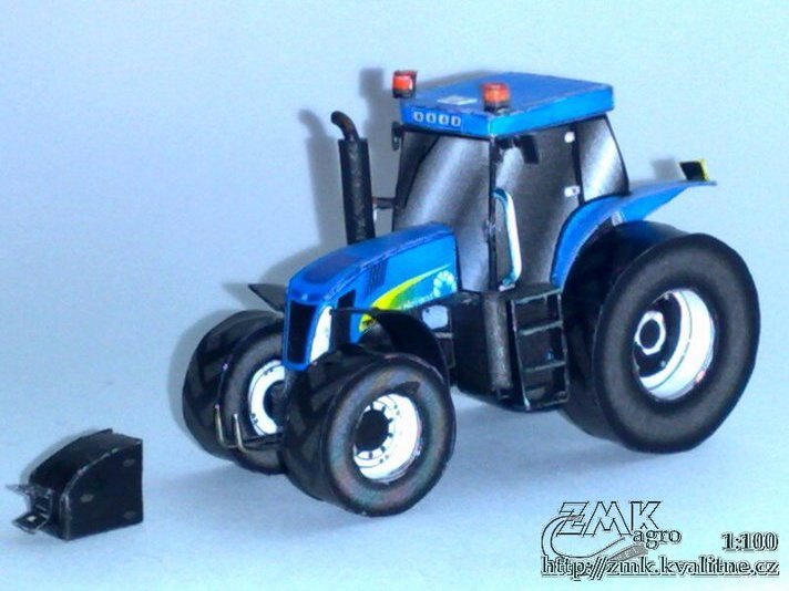 Трактор New Holland T8050 paper model