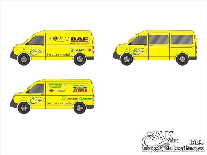 Автомобиль Volkswagen Transporter T5 paper model