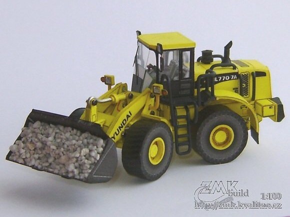 Погрузчик Hyundai HL 770-7A paper model