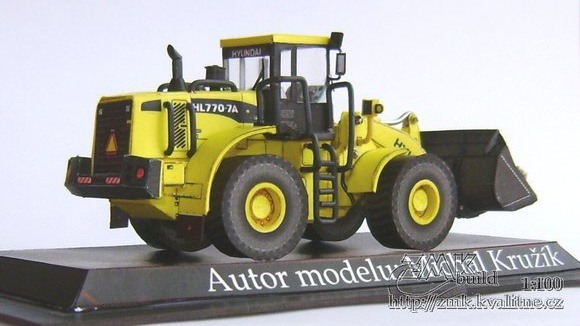 Погрузчик Hyundai HL 770-7A paper model
