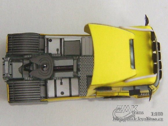 Тягач Mercedes-Benz Axor paper model